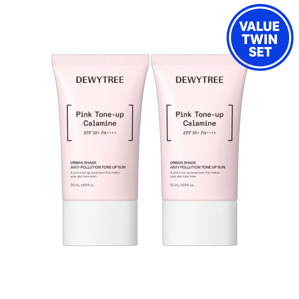 DEWYTREE Urban Shade Anti-Pollution Tone-Up Sun Cream 50ml + 50ml (Value Twin Set)