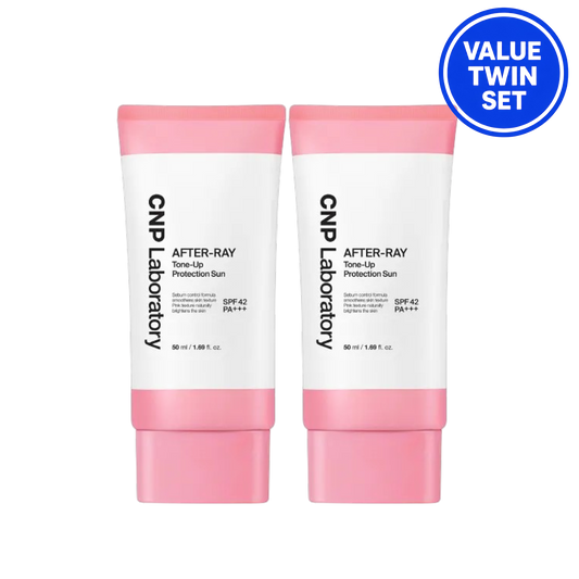 CNP AFTER-RAY TONE-UP SUNSCREEN SPF50+ PA++++ 50ML + 50ML (VALUE TWIN SET)