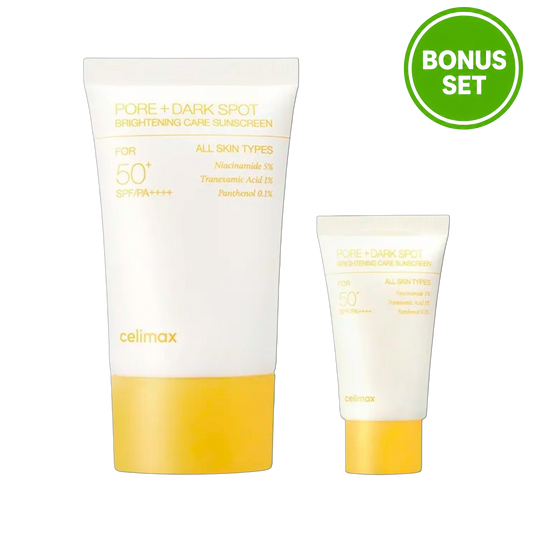 CELIMAX Pore + Dark Spot Brightening Care Sunscreen SPF50+ PA++++ 50ml + 10ml (Bonus Set)