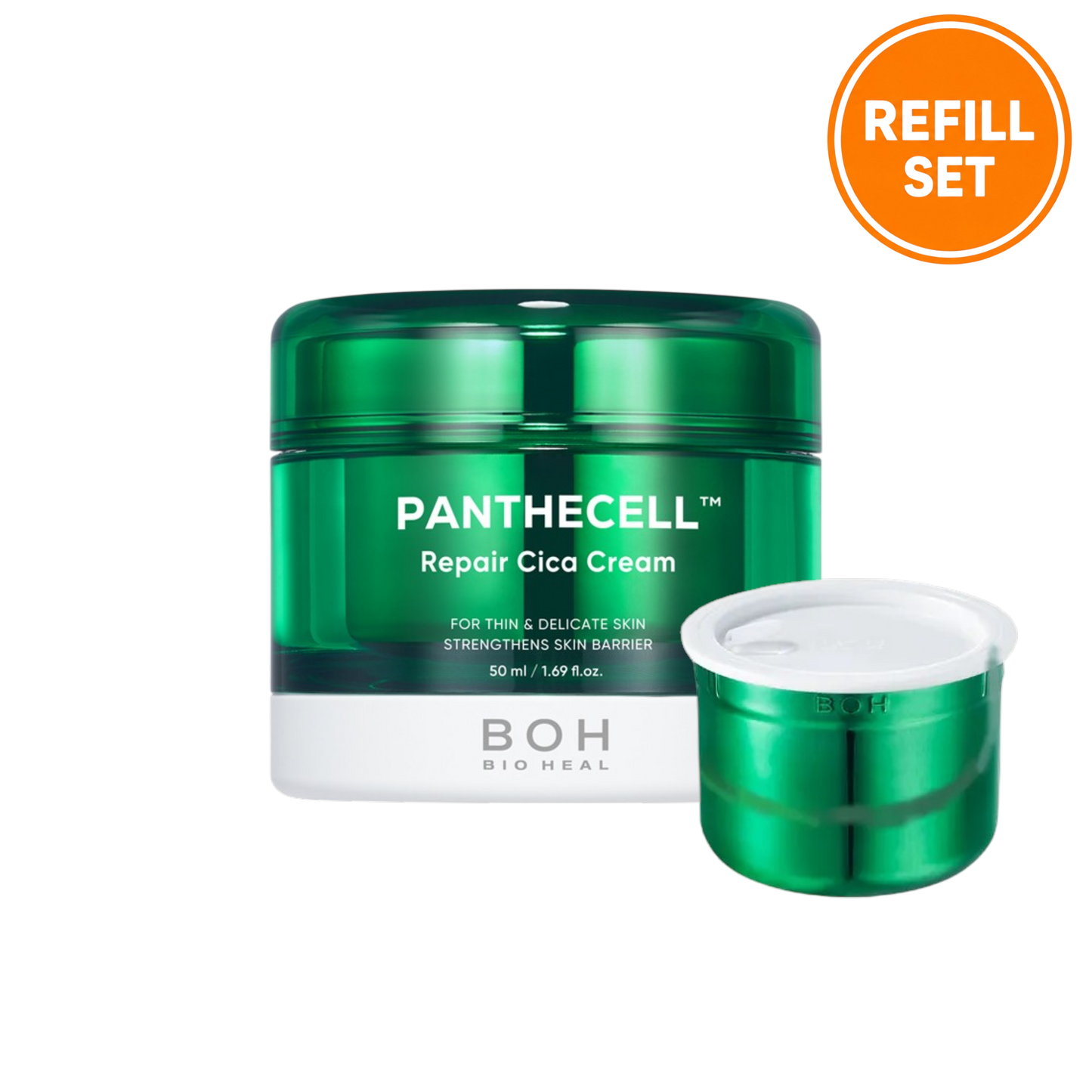 BIOHEAL BOH PANTHECELL REPAIR CICA CREAM 50ML + 50ML REFILL SET