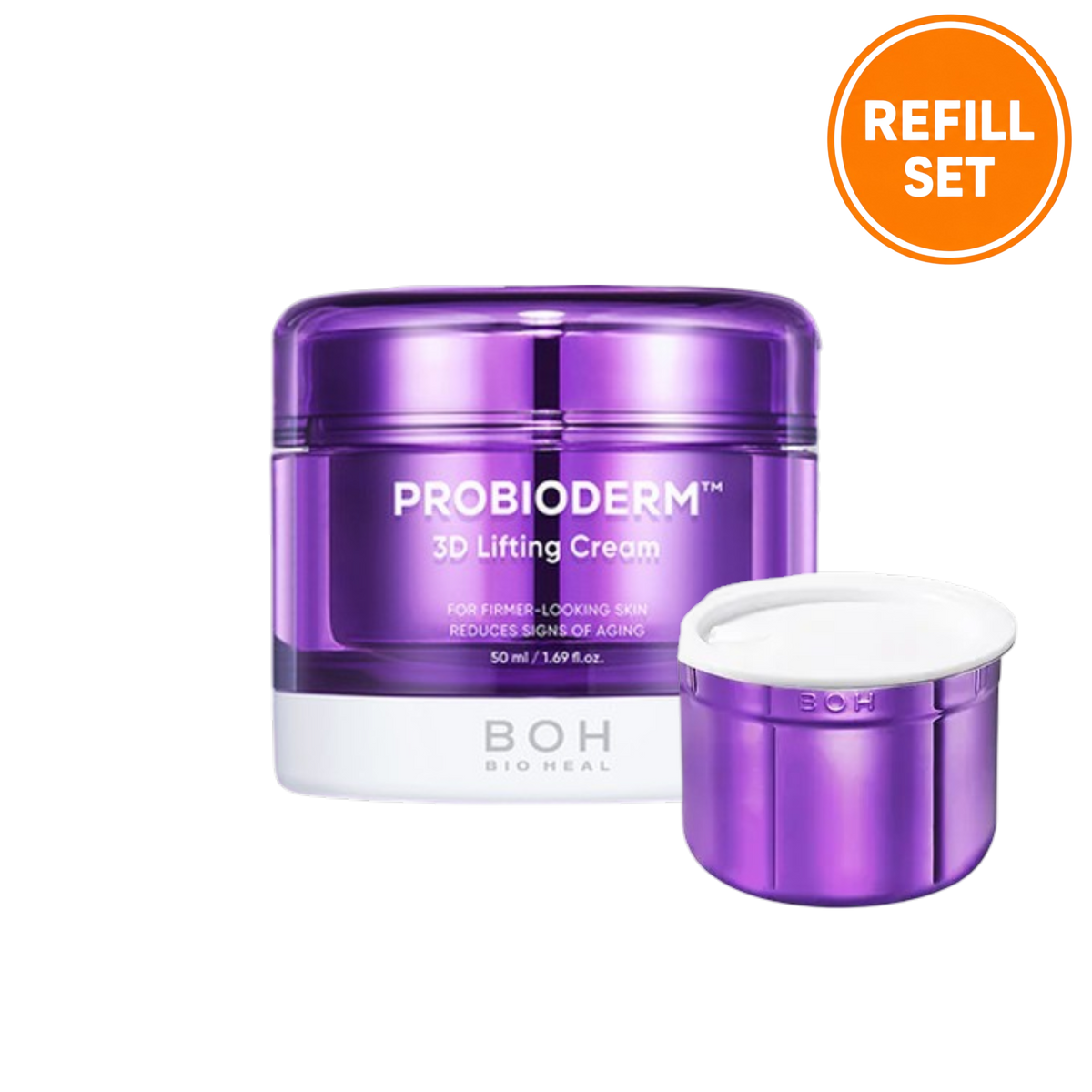BIOHEAL BOH PROBIODERM 3D LIFTING CREAM 50ML + 50ML REFILL SET