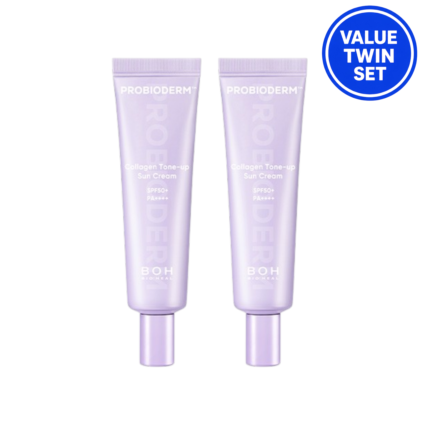BIOHEAL BOH Probioderm Collagen Tone-up Sun Cream SPF50+ PA++++ 50ml + 50ml Value Twin Set