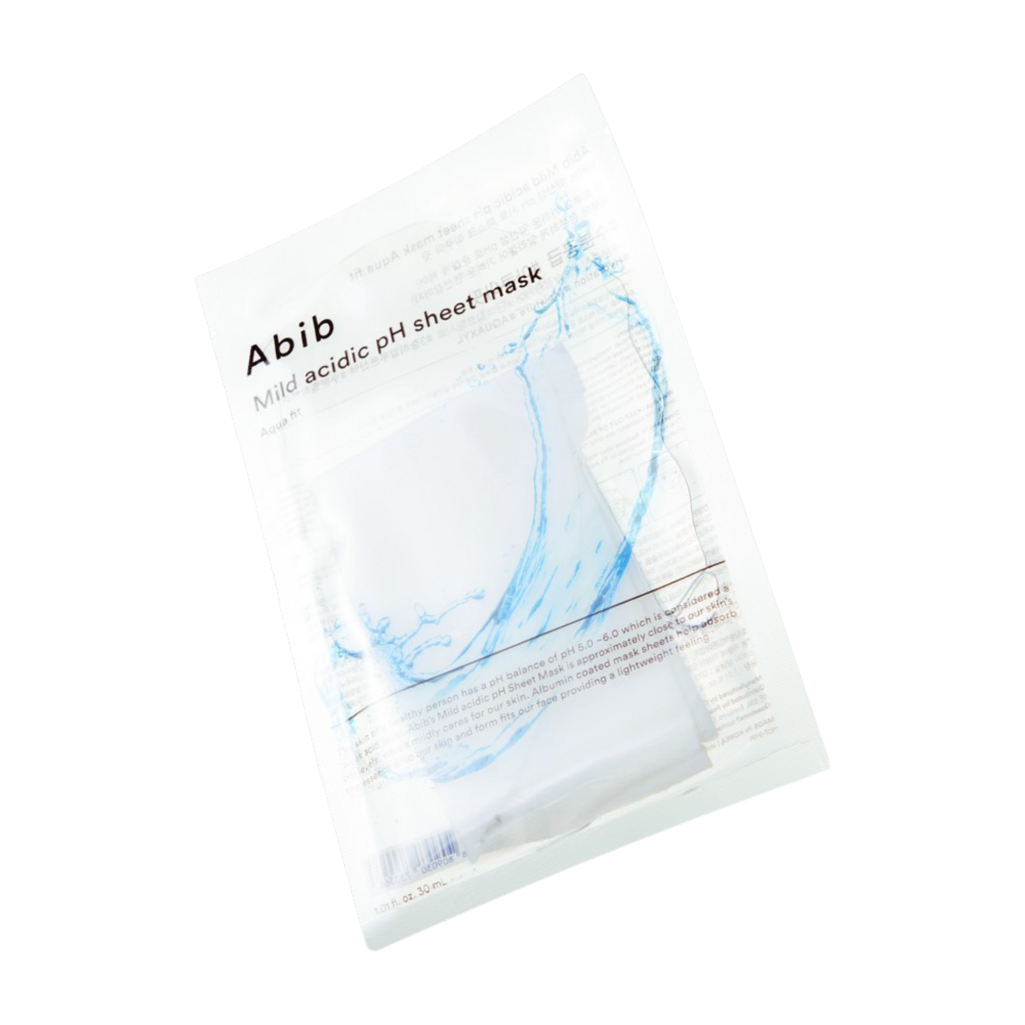 Abib Mild Acidic pH Sheet Mask Collection (30ml × 10 Sheets) - 5 Types