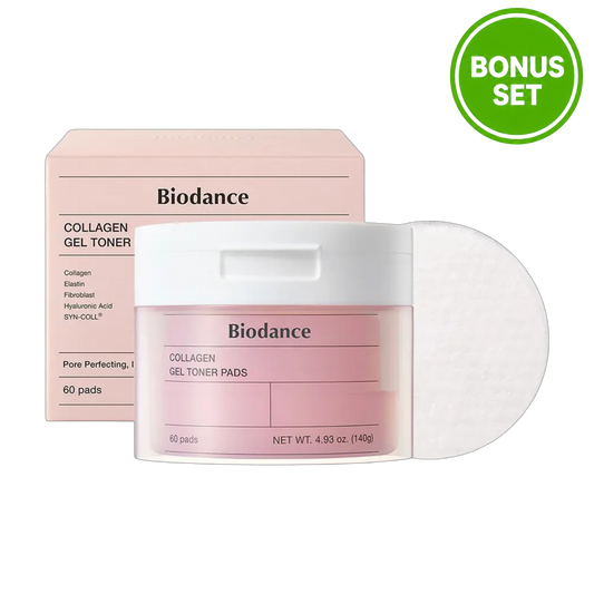 BIODANCE Gel Toner Pad 60 Pads + 4 Pads Bonus Set (Collagen / Cera-Nol)