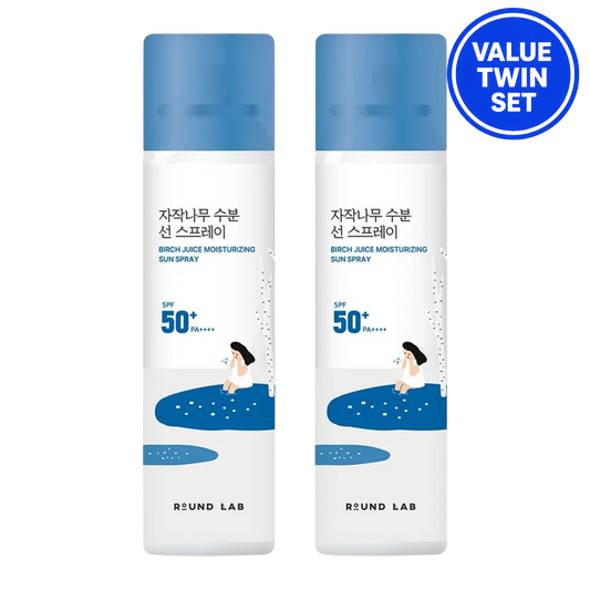 ROUND LAB Birch Juice Moisture Sun Spray SPF50+ PA++++ 100ML + 100ml Duo Set