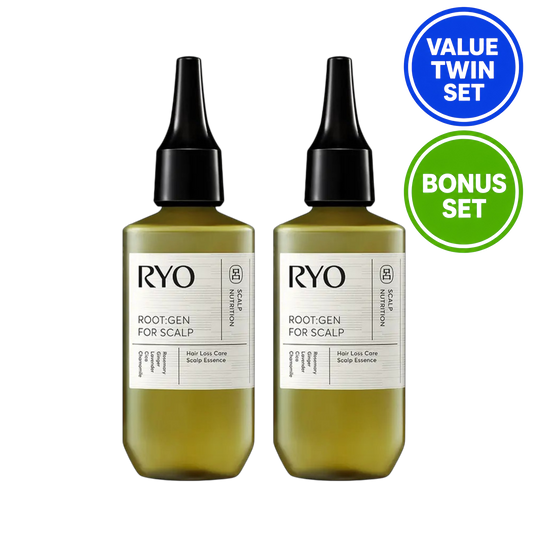 RYO Root Gen Scalp Essence 80ml + 80ml Value Twin Set + 20ml Shampoo Bonus