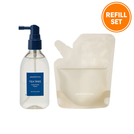 AROMATICA Tea Tree Purifying Tonic 100ml + 100ml Refill Set