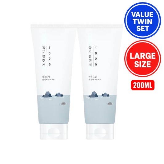 ROUND LAB 1025 Dokdo Cleanser 200ml + 200ml Value Twin Set