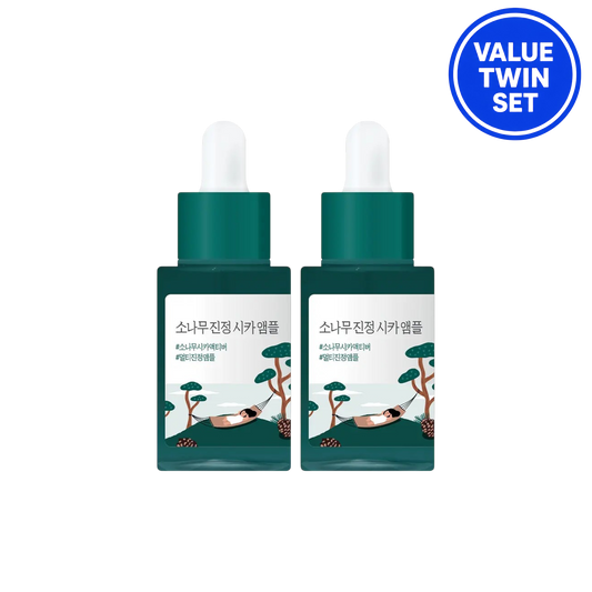 ROUND LAB PINE CALMING CICA AMPOULE 30ML + 30ML VALUE TWIN SET