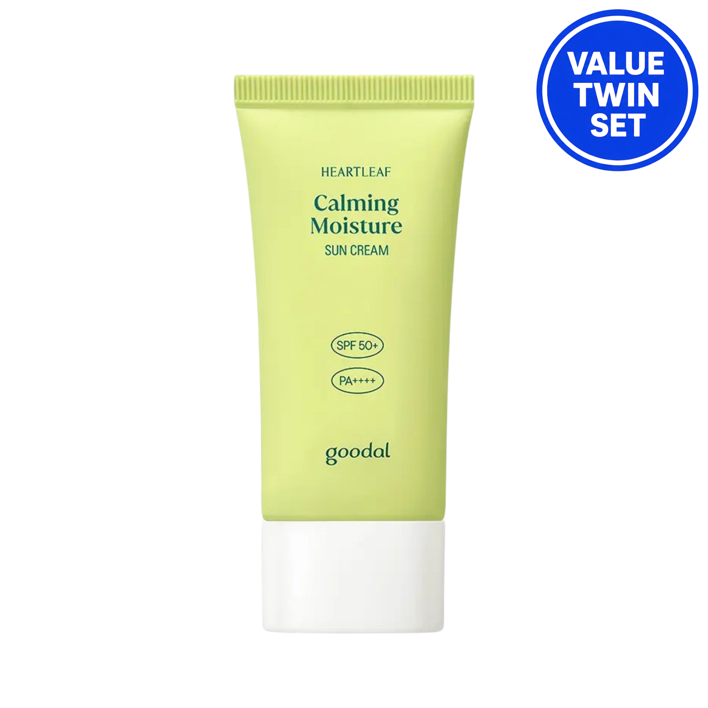 GOODAL Heartleaf Calming Moisture Sun Cream SPF50+ PA++++ (50ml+50ml Duo Set)