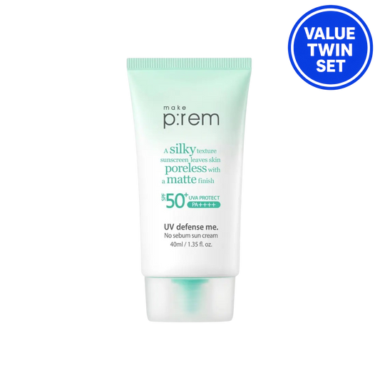 Make p:rem UV Defense Me. No Sebum Sun Cream 40ml + 40ml (Double Set)