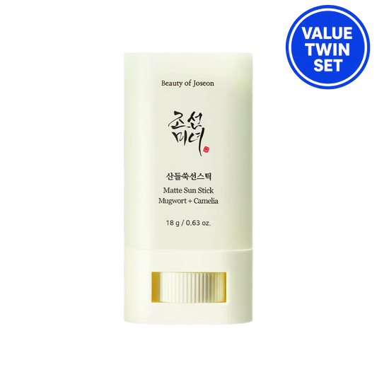 Beauty of Joseon Matte Sun Stick Mugwort + Camelia 18g + 18g Value Twin Set