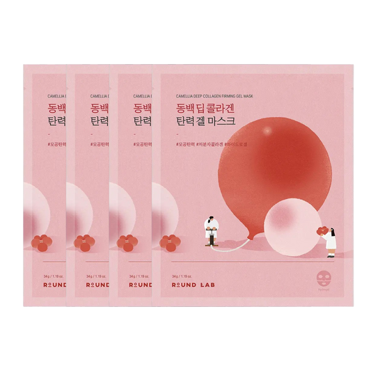 Round Lab Camellia Deep Collagen Firming Gel Mask 4 Sheets