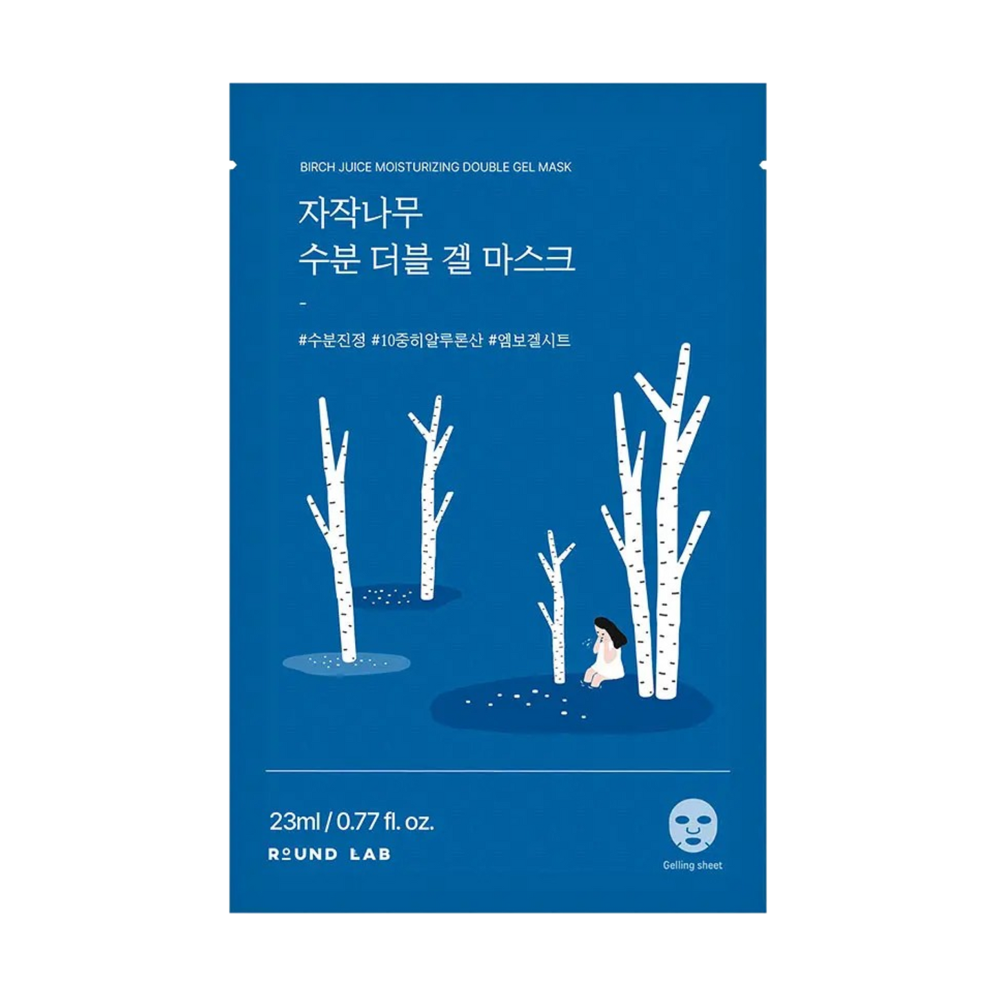 Round Lab Birch Juice Moisturizing Double Gel Mask 23ml × 1 Sheet
