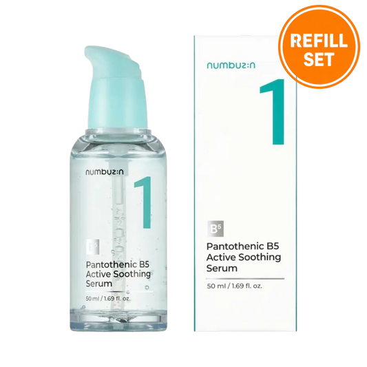 NUMBUZIN NO.1 PANTOTHENIC B5 ACTIVE SOOTHING SERUM 50ML + 50ML REFILL SET