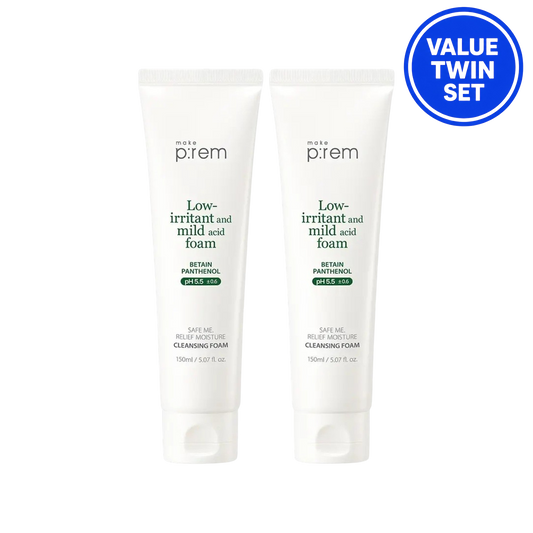 MAKE P:REM Safe Me Relief Moisture Cleansing Foam 150ml + 150ml Double Set