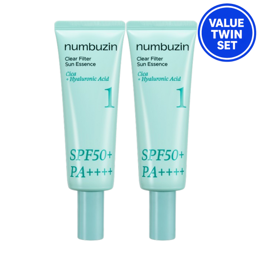 NUMBUZIN No.1 Clear Filter Sun Essence SPF50+ PA++++ 50ml + 50ml Value Twin Set