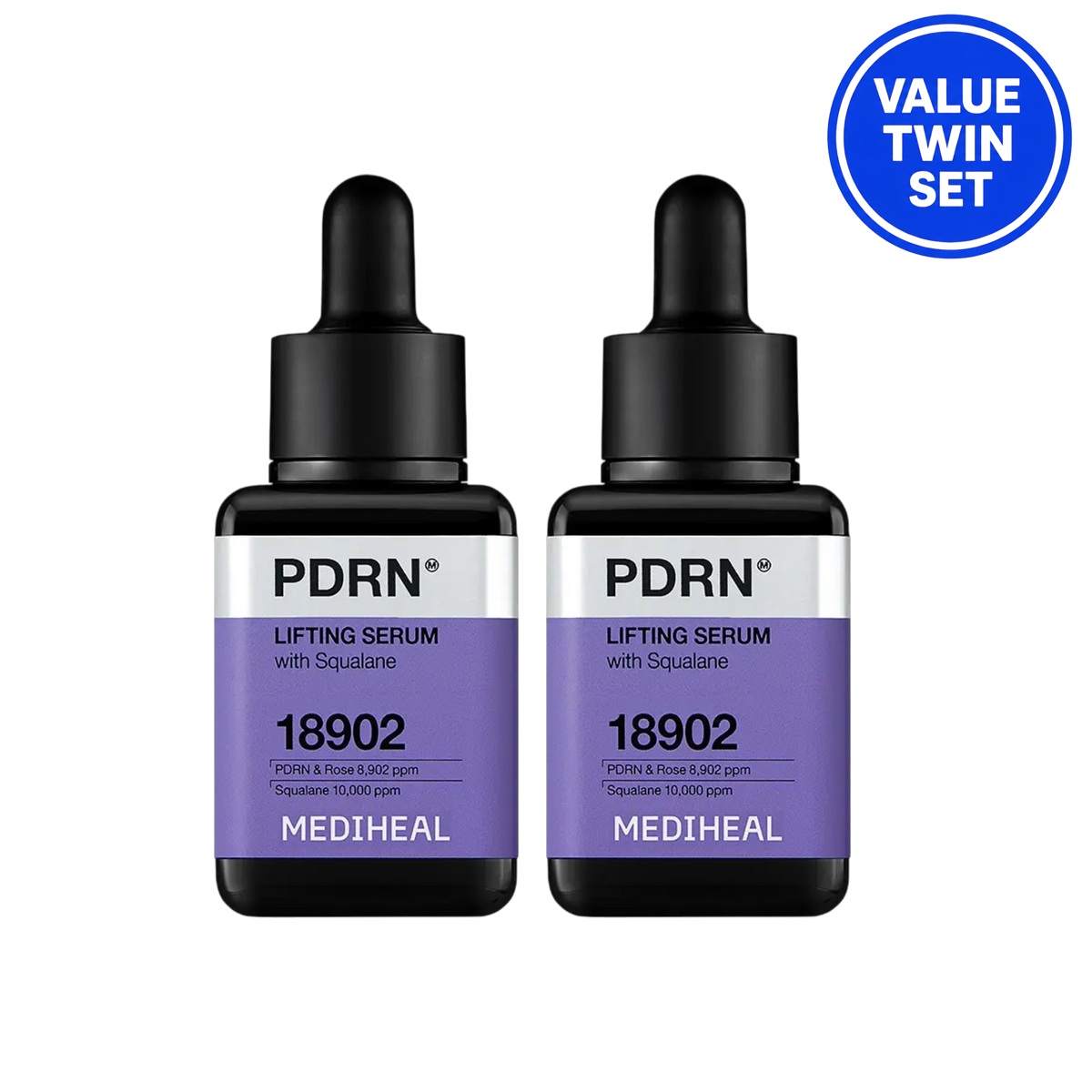 MEDIHEAL PDRN LIFTING SERUM WITH SQUALANE 40ML + 40ML VALUE TWIN SET