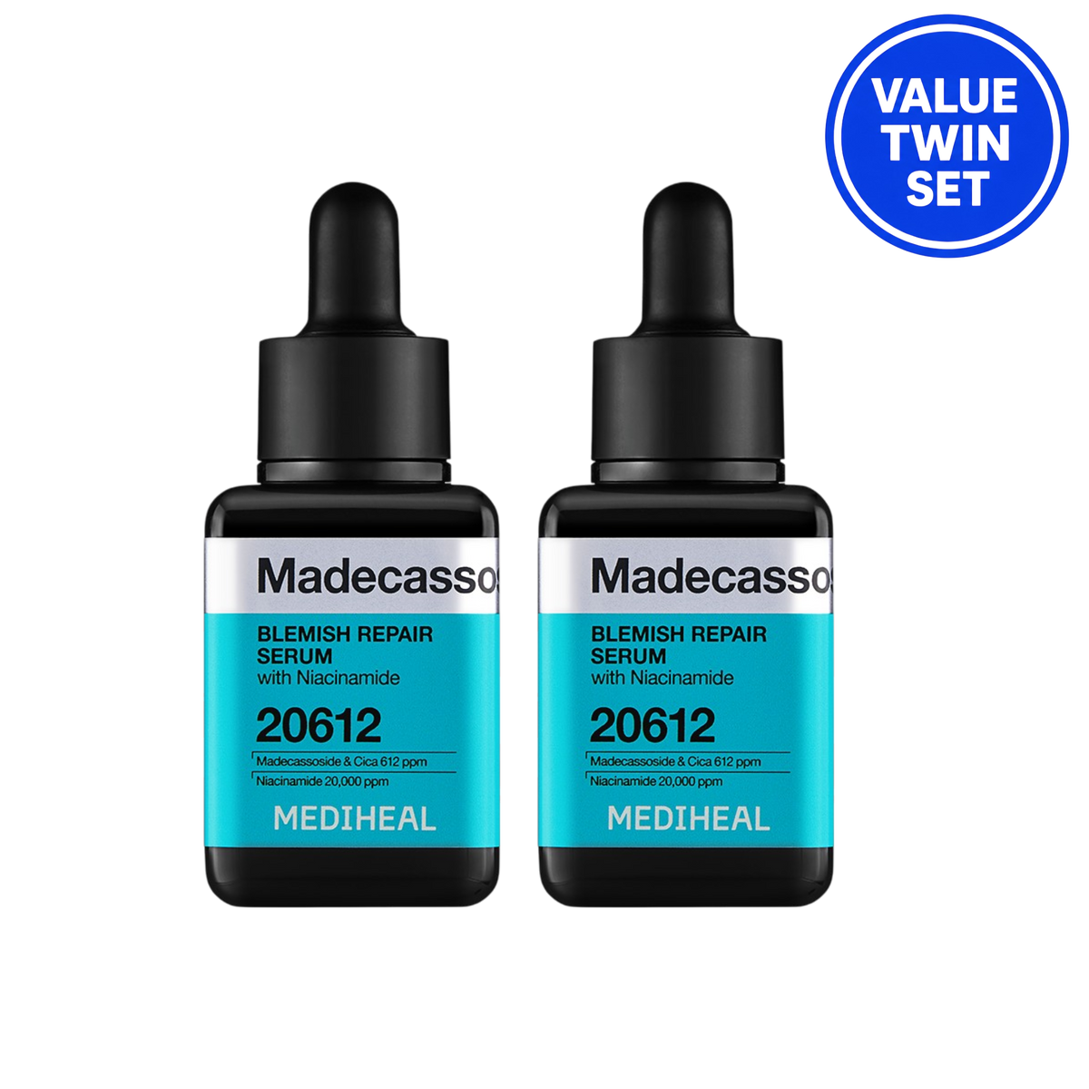 MEDIHEAL MADECASSOSIDE BLEMISH REPAIR SERUM 20612 40ML + 40ML VALUE TWIN SET