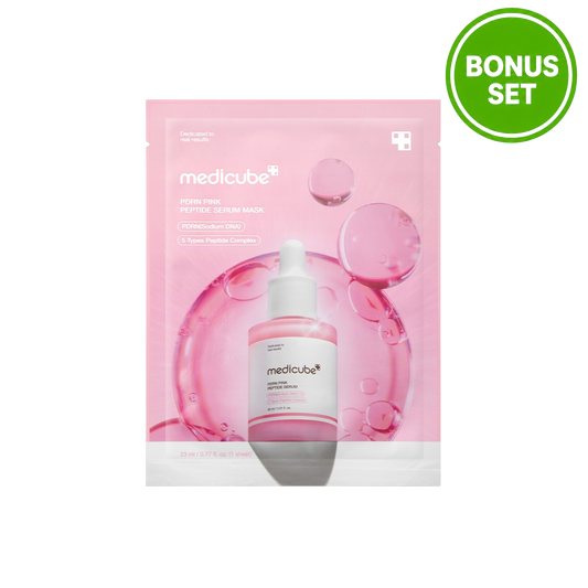 MEDICUBE PDRN Pink Peptide Serum Mask 5 Sheets + 1 Sheet (Bonus Set)