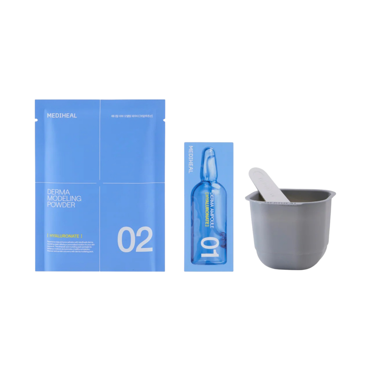 MEDIHEAL Derma Modeling Pack &  Ampoule 5 Types (Madecassoside Blemish / Teatree / Hyaluronate / Collagen / Vitamin)