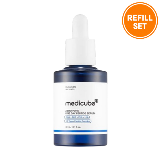 Medicube Zero Pore One Day Peptide Serum 30ml + 30ml Refill Set