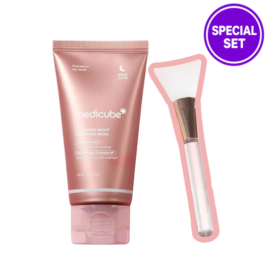 Medicube Collagen Night Wrapping Mask 75ml + Brush Special Set