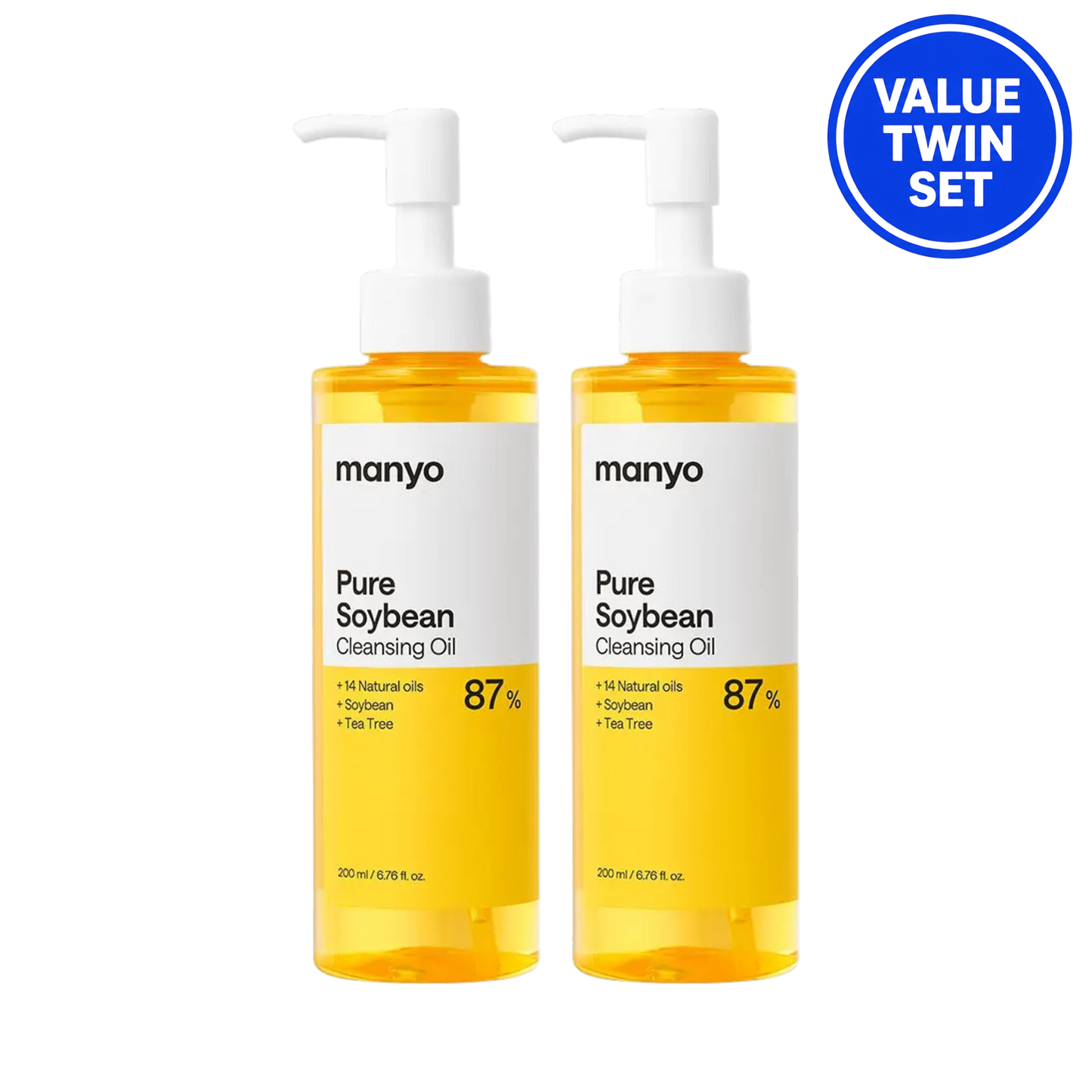 MANYO Pure Soybean Cleansing Oil 200ml + 200ml Value Twin Set