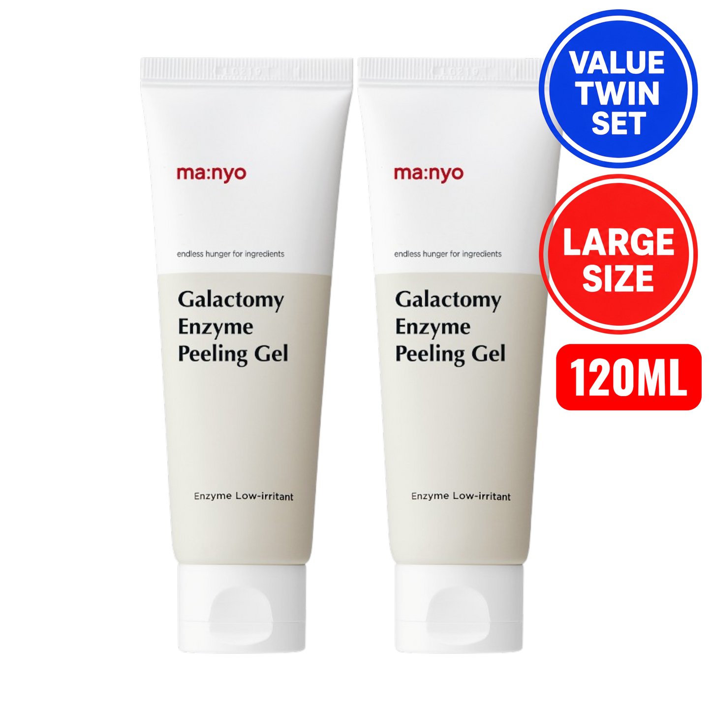 MANYO Galactomy Enzyme Peeling Gel Large Size 120ml + 120ml Value Twin Set