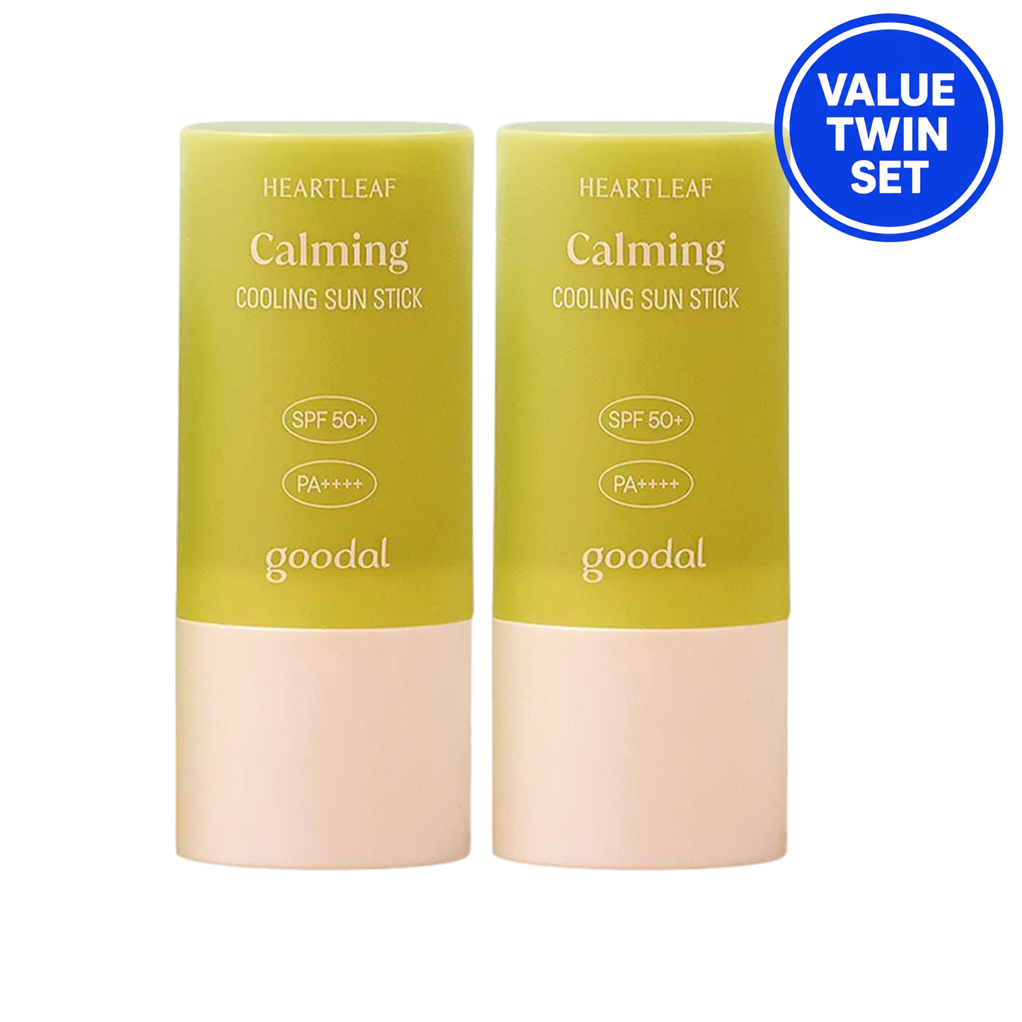 GOODAL Heartleaf Calming Cooling Sun Stick SPF50+ PA++++ 19g + 19g (Value Twin Set)