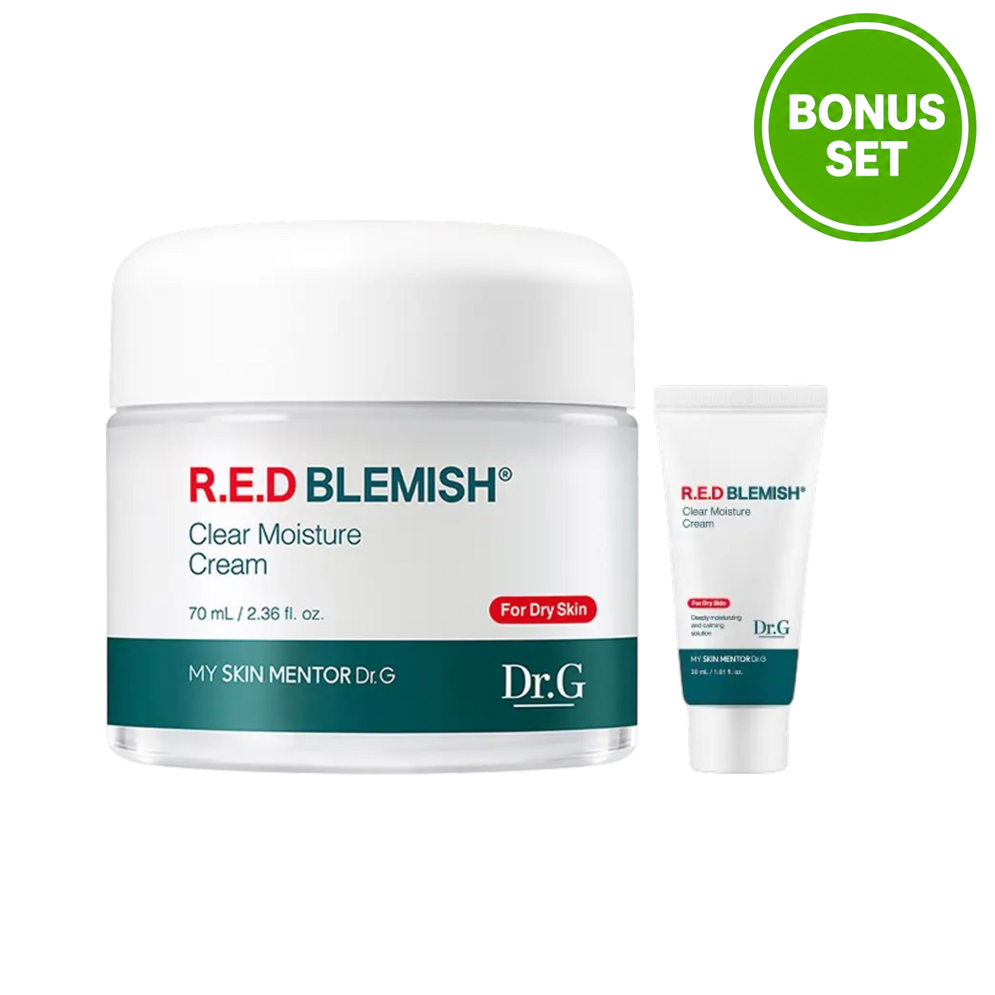 DR.G R.E.D BLEMISH CLEAR MOISTURE CREAM 70ML + 30ML BONUS SET
