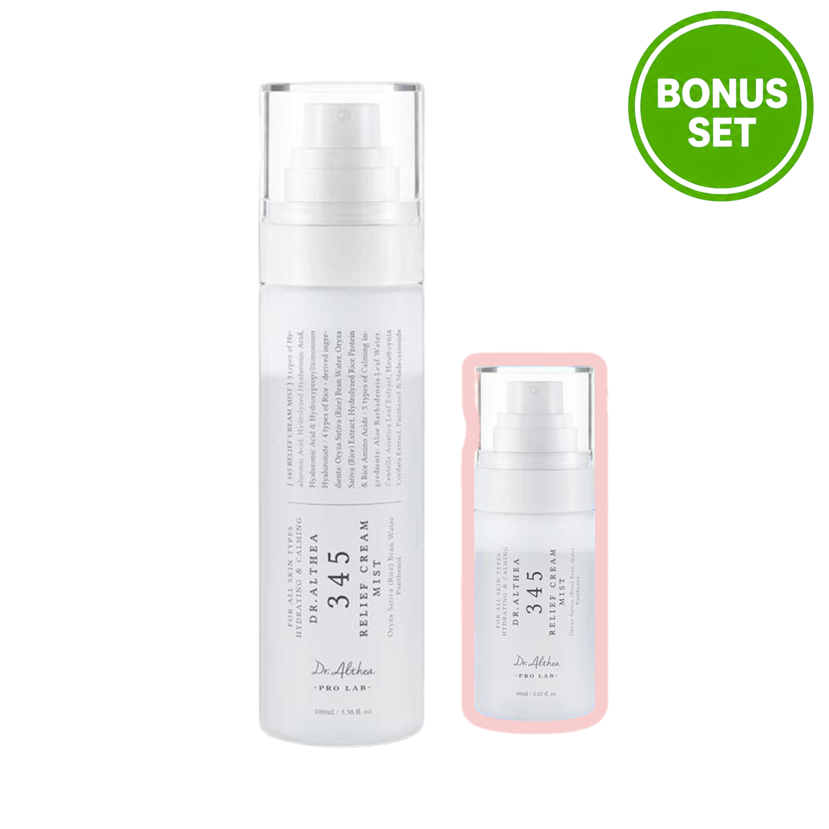DR.ALTHEA 345 RELIEF CREAM MIST 100ML + 60ML (BONUS SET)