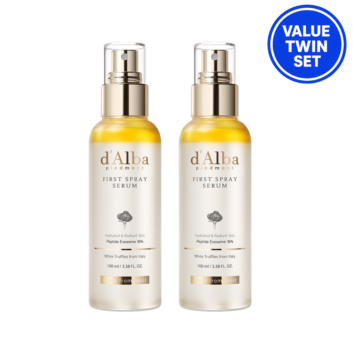 D'ALBA FIRST SPRAY SERUM 100ML+100ML VALUE TWIN SET