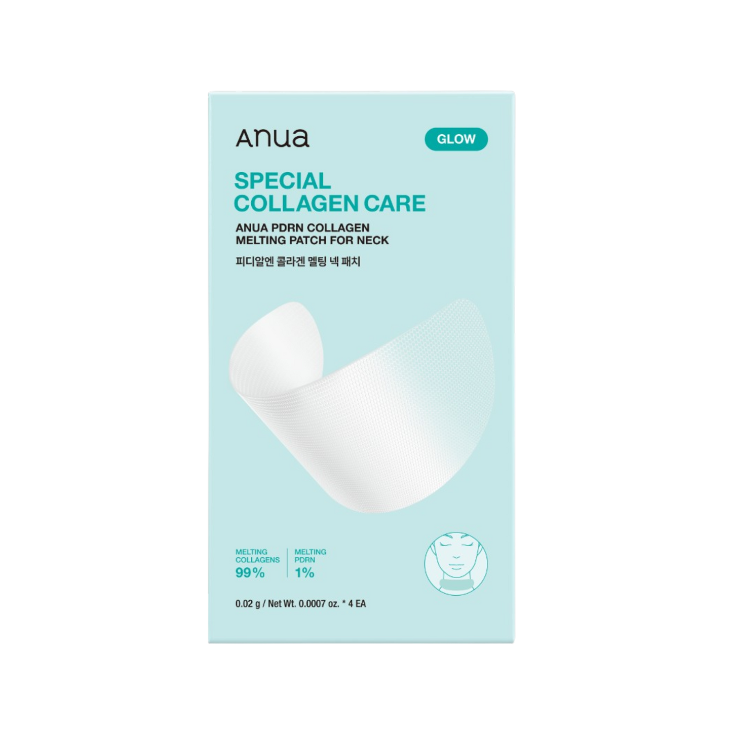 Anua PDRN Collagen Melting Patch for Neck - 0.05g x 4 EA