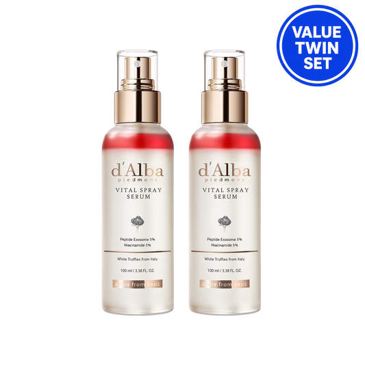 d’Alba White Truffle Vital Spray Serum Niacinamide 5% 100ml + 100ml Value Twin Set