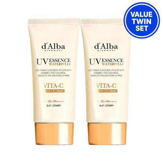 d'Alba Vita-C Vitamin C & Collagen Sun Cream SPF50+ PA++++ 50ml + 50ml Value Twin Set