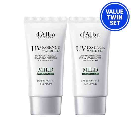 d’Alba Waterfull Mild Sun Cream SPF50+ PA++++ 50ml + 50ml Value Twin Set