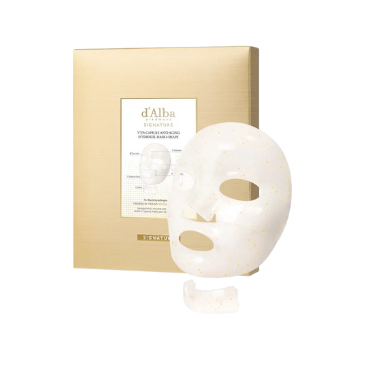 d’Alba Signature Vita Capsule Anti-Aging Collagen Hydrogel Mask 8 Shape 4ea (Face + Neck)