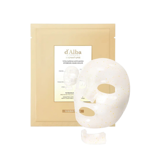 d’Alba Signature Vita Capsule Anti-Aging Collagen Hydrogel Mask 8 Shape 1ea (Face + Neck)