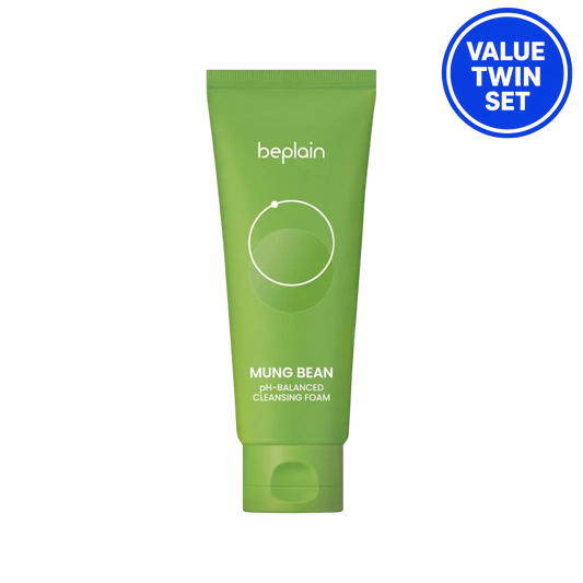 BEPLAIN Mung Bean pH Balanced Cleansing Foam 160ml + 160ml (Double Set)