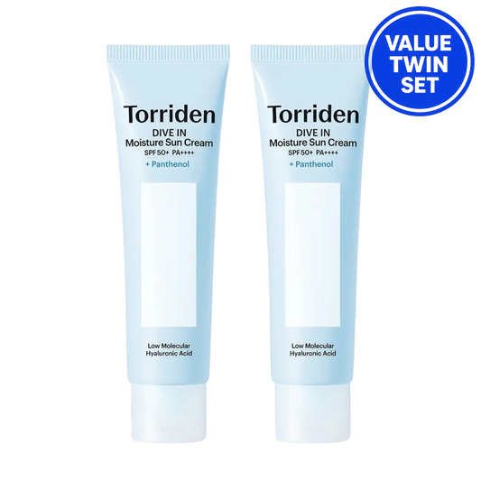 TORRIDEN Dive-In Moisture Sun Cream SPF50+ PA++++ 60ml + 60ml (Twin Set)