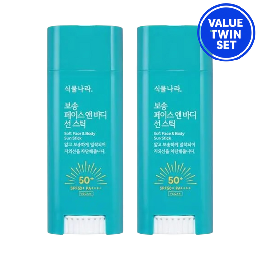 SIKMULNARA Vegan Soft Face and Body Sun Stick SPF50+ PA++++ 30g (Twin Set)
