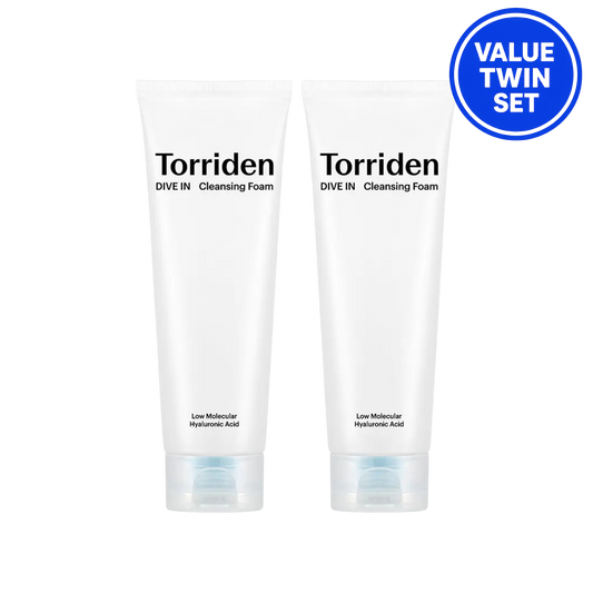 TORRIDEN Dive-In Low Molecular Hyaluronic Acid Cleansing Foam Double Set (150ml+150ml)