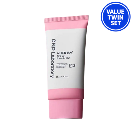 CNP AFTER-RAY TONE-UP SUNSCREEN SPF50+ PA++++ 50ML + 50ML (DOUBLE SET)