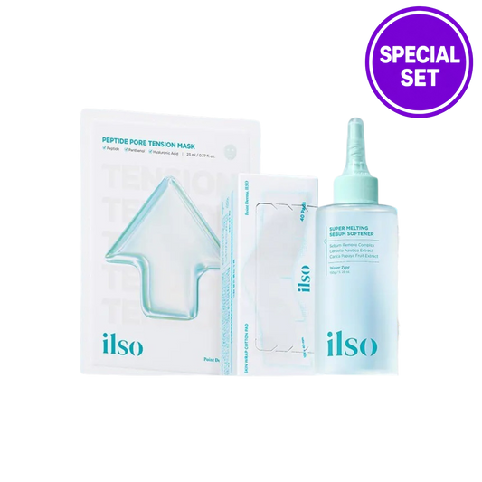 ILSO Super Melting Sebum Softener 150g Special Bonus Set (Cotton Pads 40 + 1 Sheet Peptide Pore Tension Mask)