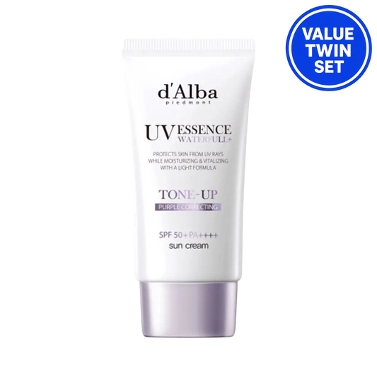 d'Alba Tone-Up Purple Correcting Sun Cream SPF50+ PA++++ (50ML+50ML Duo Set)