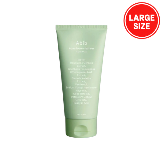 ABIB Acne Foam Cleanser Heartleaf Foam 250ml (Large Size)