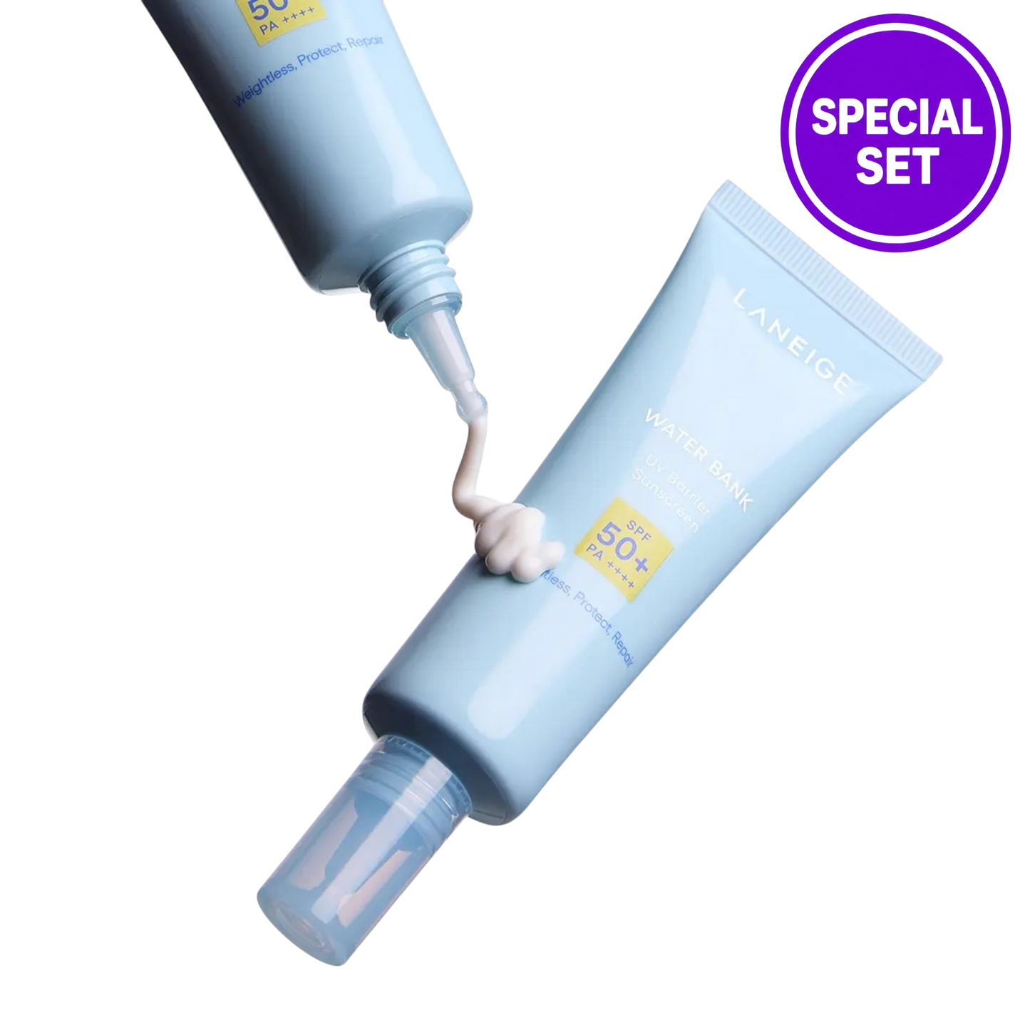 LANEIGE Water Bank UV Barrier Sunscreen SPF50+ PA++++ 50ml+25ml Special Set