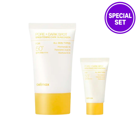 CELIMAX Pore + Dark Spot Brightening Care Sunscreen SPF50+ PA++++ 50ml+10ml (Special Set)