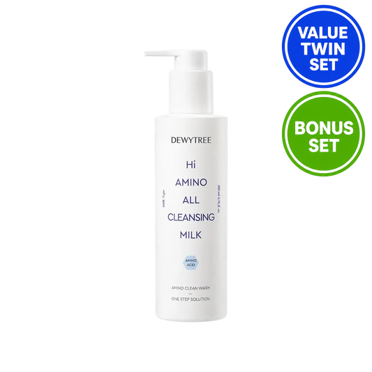 DEWYTREE Hi Amino All Cleansing Milk Special Bonus Set (200ml + 200ml + 20ml)